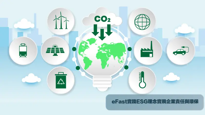 eFast雲端管理系統實踐ESG理念落實企業的環保、社會責任與公司治理